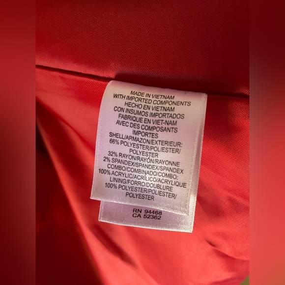 Liz Claiborne Women’s Red Pea Coat - Picture 8 of 8